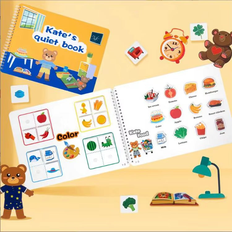 Montessori Quiet Book – Interactive Learning Activity Book for Kids