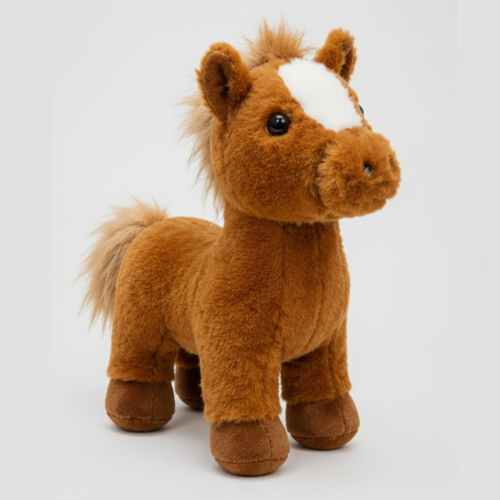 Horse Plush Toy – Soft Standing Horse Plushie
