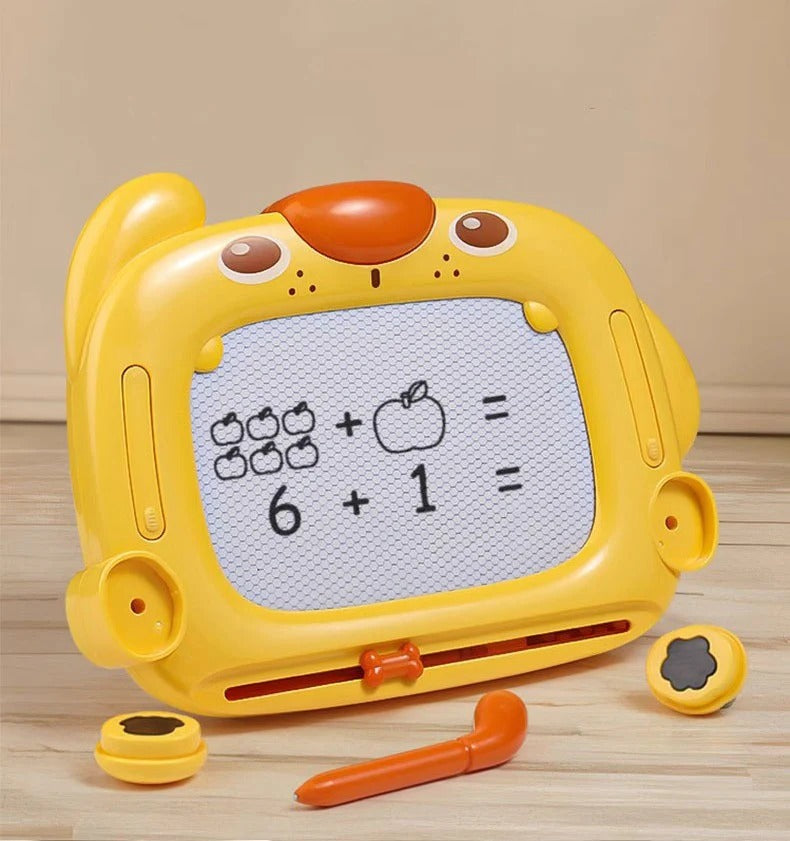 Puppy Drawing Slate & Magnetic Number Color Maze Game