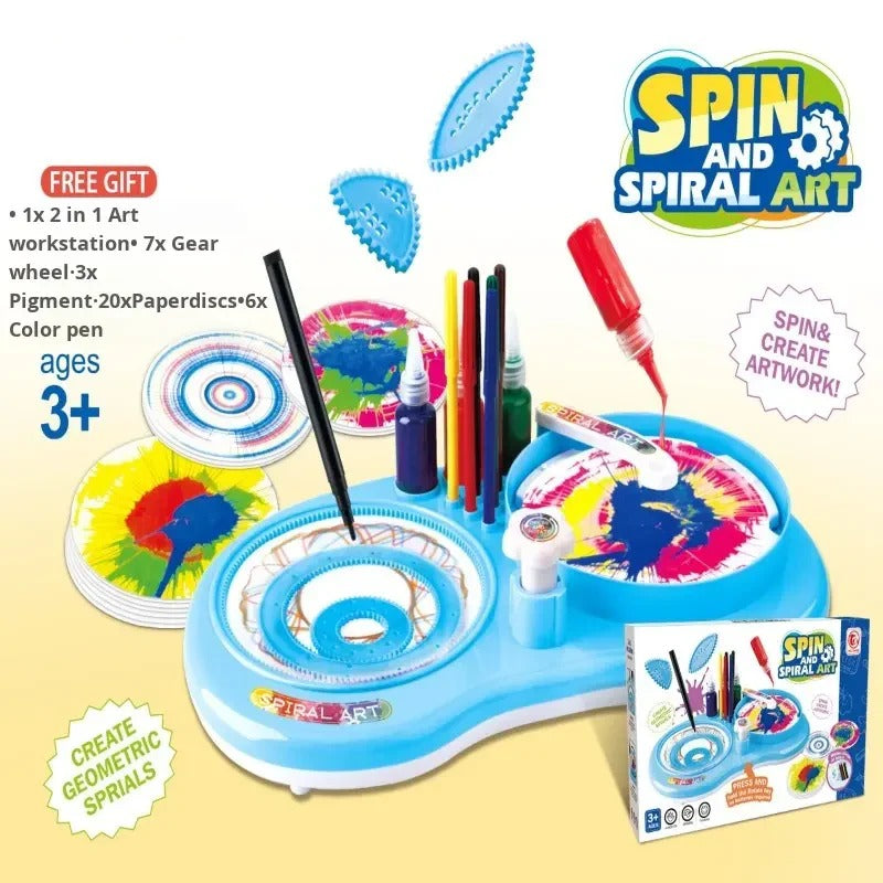 Spiral Art Drawing Kit for Kids (37 Pieces)