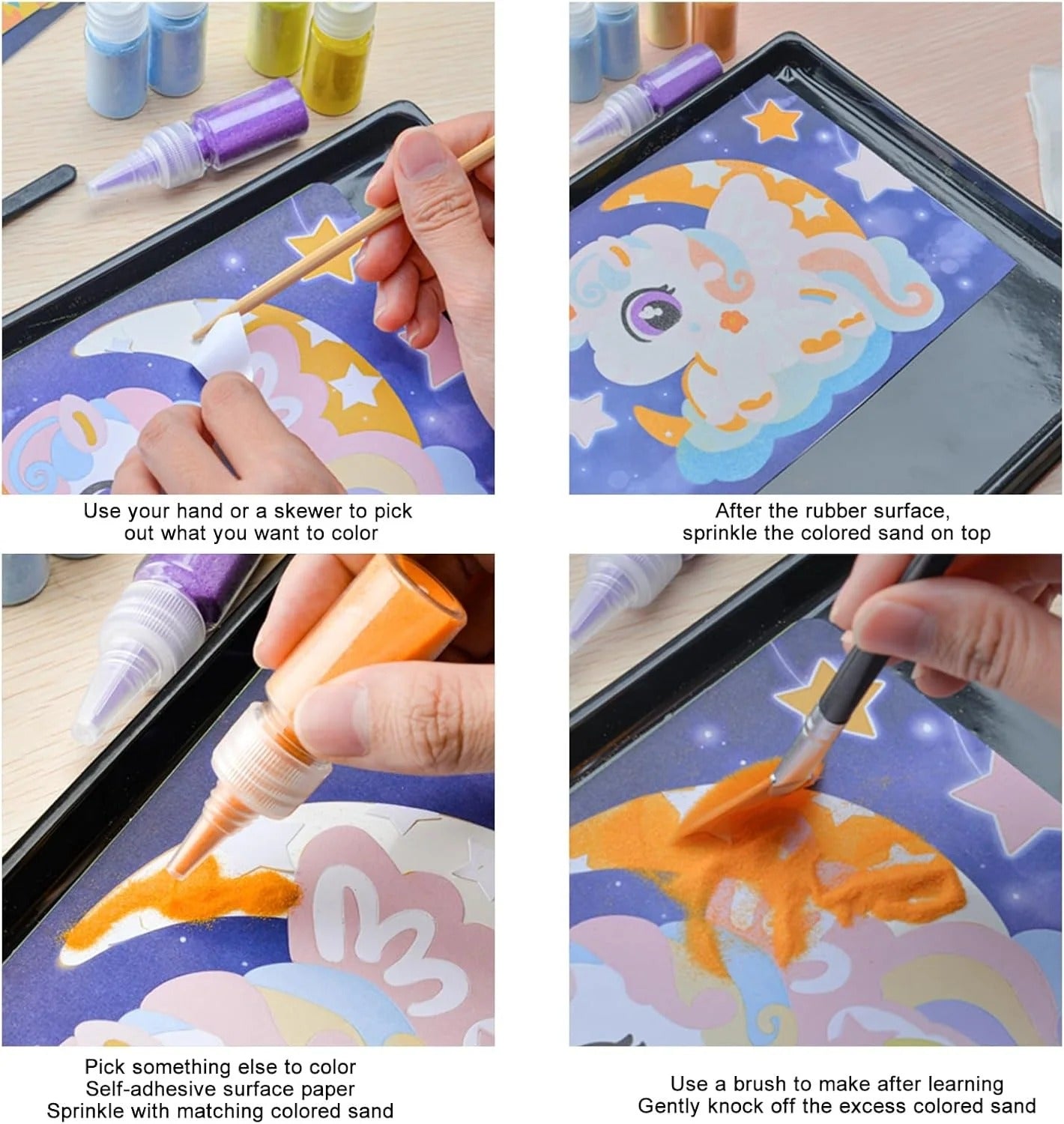 Magical Unicorn Sand Art Painting Kit