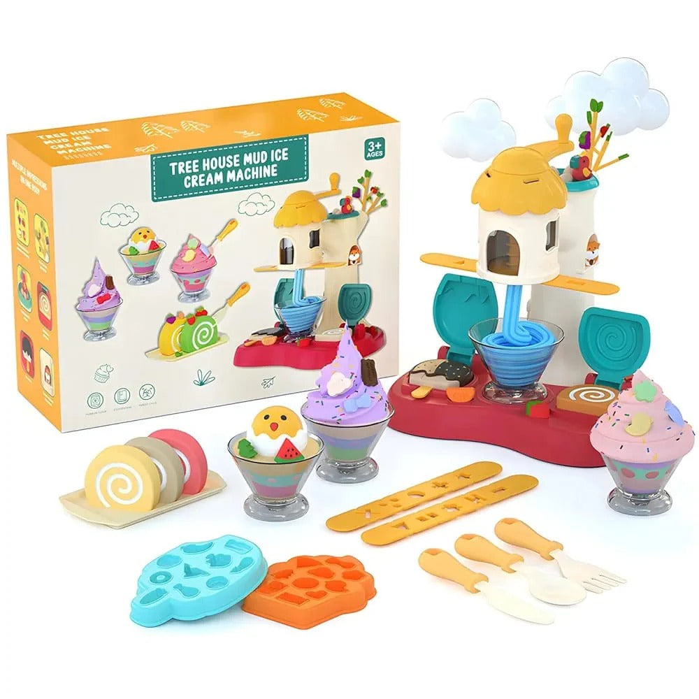 DIY Creative Ice Cream Play Dough Machine