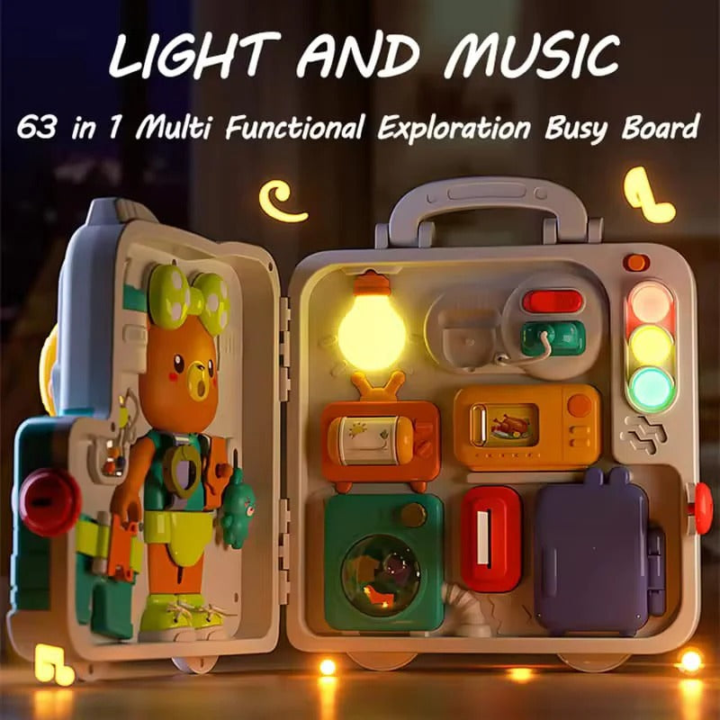 Multi-activity Sensory Light and Sound Busy Board