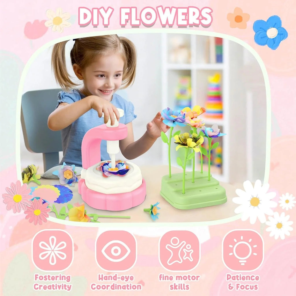 DIY Flower Craft Fabric Bouquet Making Spinning Machine Set