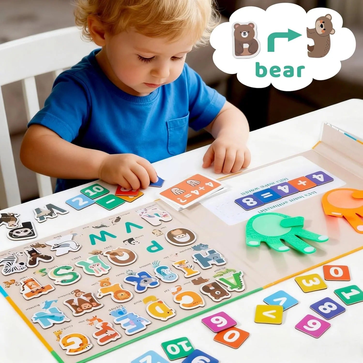 Study 2-in-1 Letter & Number Magnetic Board Book