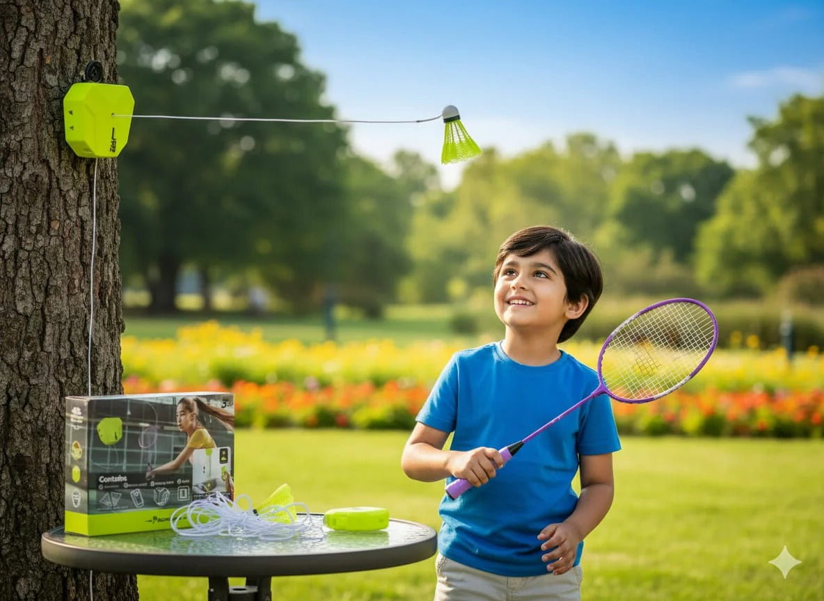 Badminton Training Gear with Remote Control (Racket Not Included)