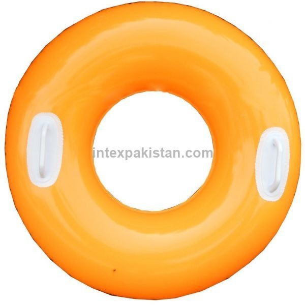 INTEX 30" Hi-Gloss Tube Swim Water Ring (Assorted Colors)