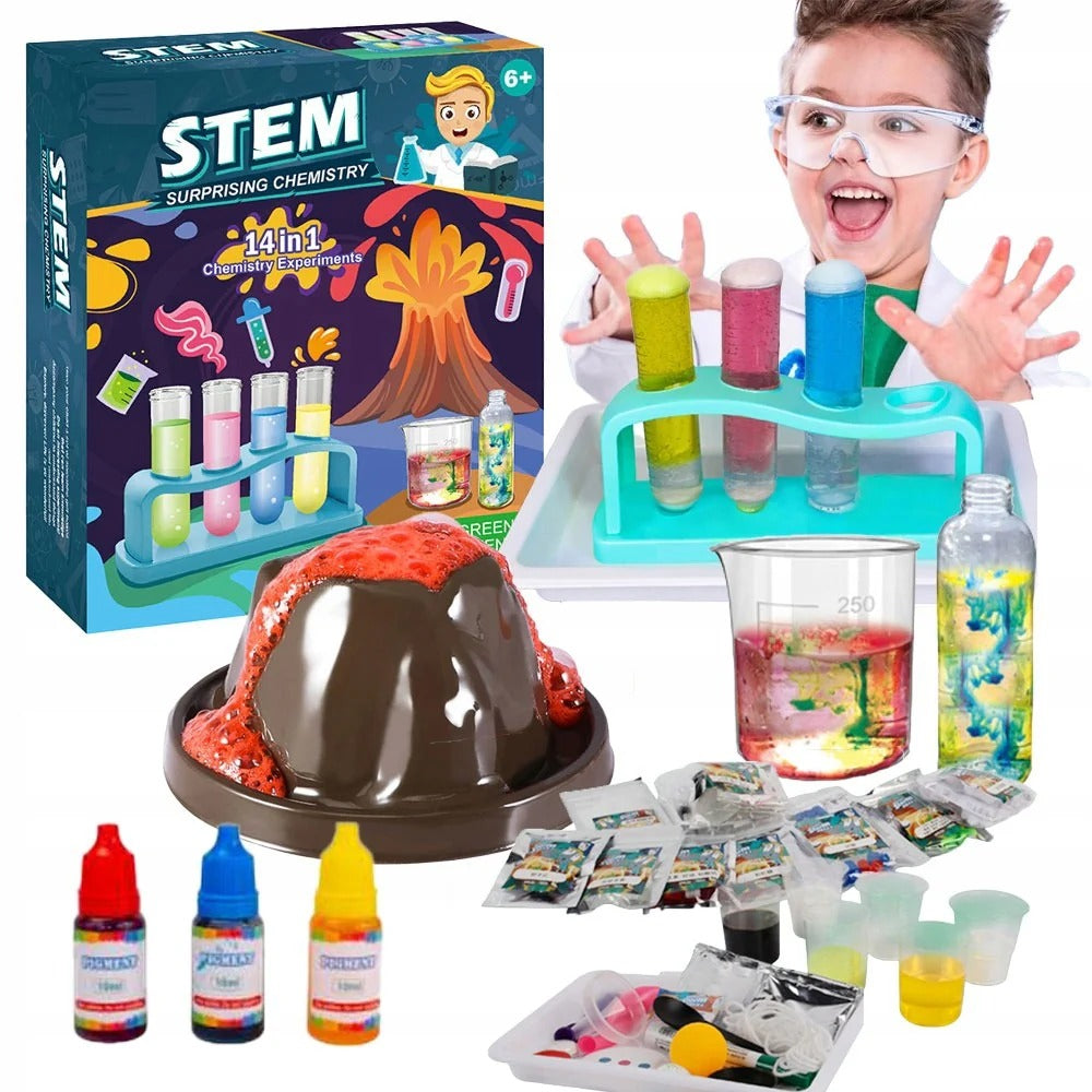 STEM Chemistry Experiment Kit – 14-in-1 Science Lab Set