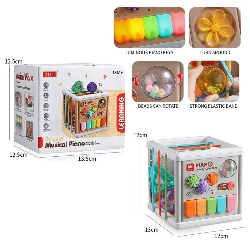 5 in 1 Baby Learning Piano Puzzle Cube