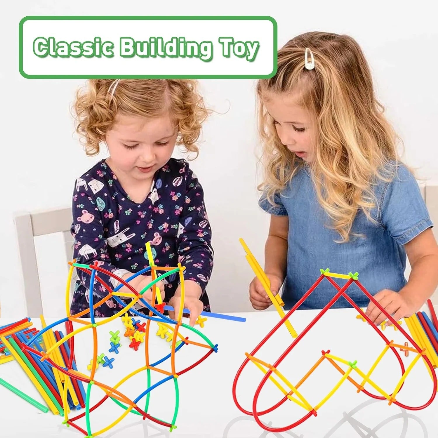 STEM Straw Building Construction Toy Set
