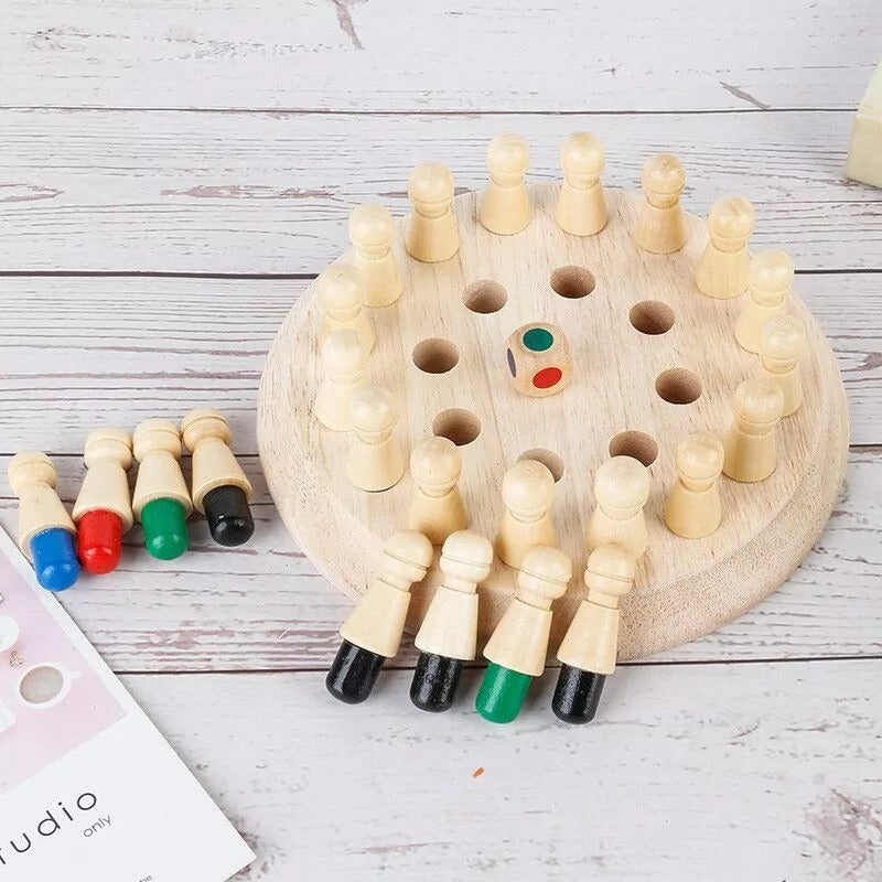 Wooden Memory Match Stick Game