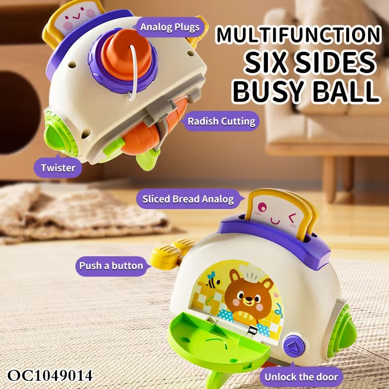 🍞 Six Sides Busy Cube – Bread Maker Learning Toy