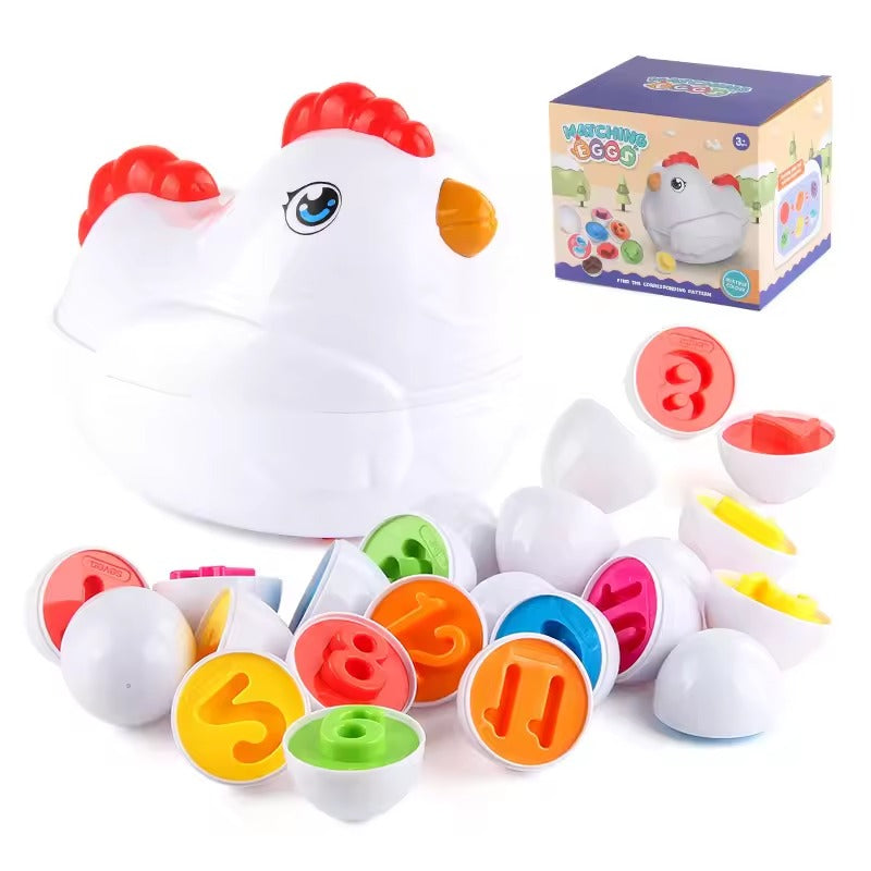 Chicken Pull-Along Matching Eggs