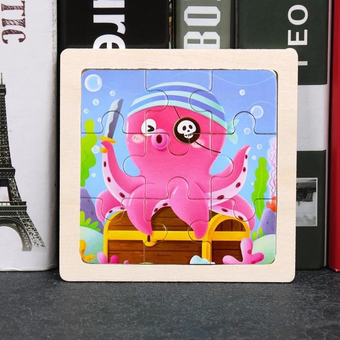 Wooden Montessori Characters Jigsaw Puzzle Board (Assorted Designs)