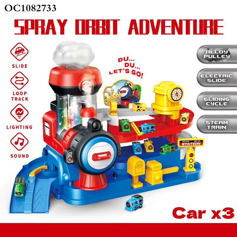 Electric Spray Train Adventure Track Set