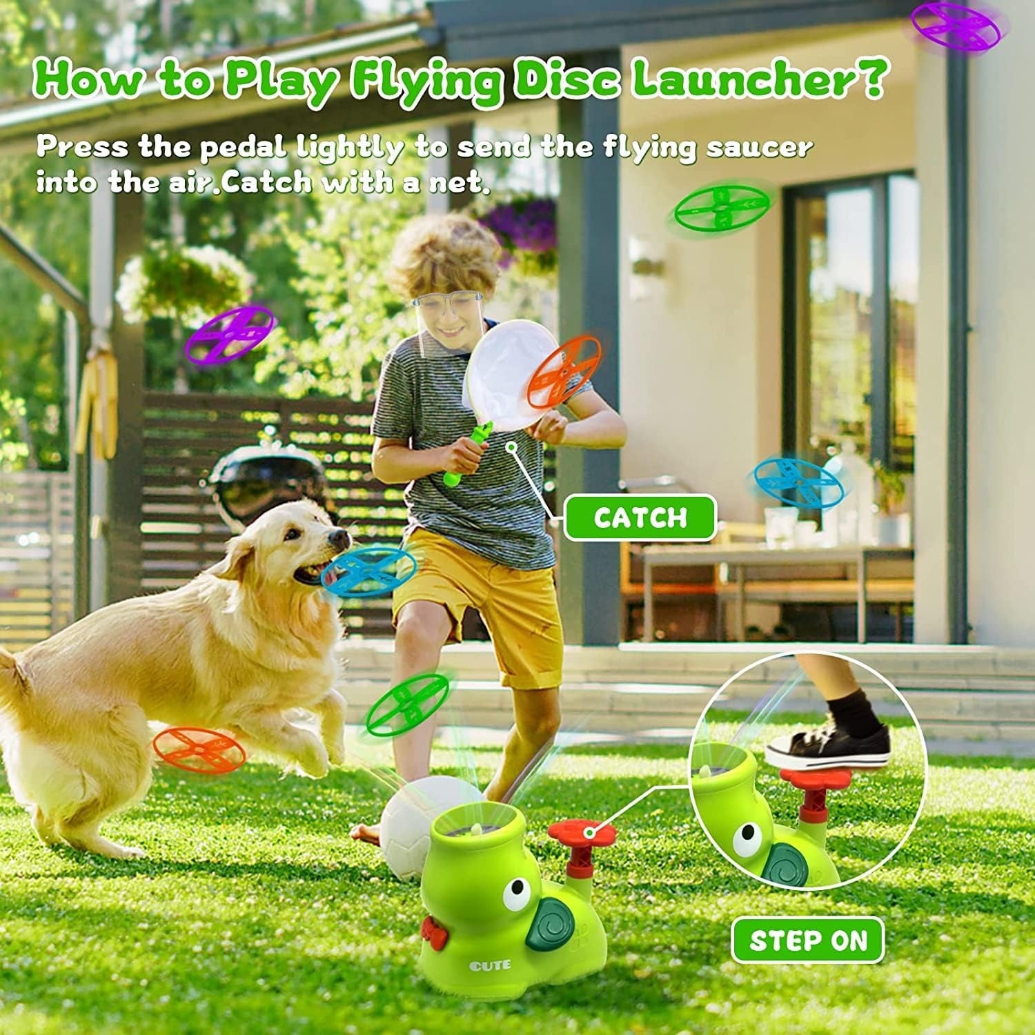 Whale Flying Disc Launcher Toy