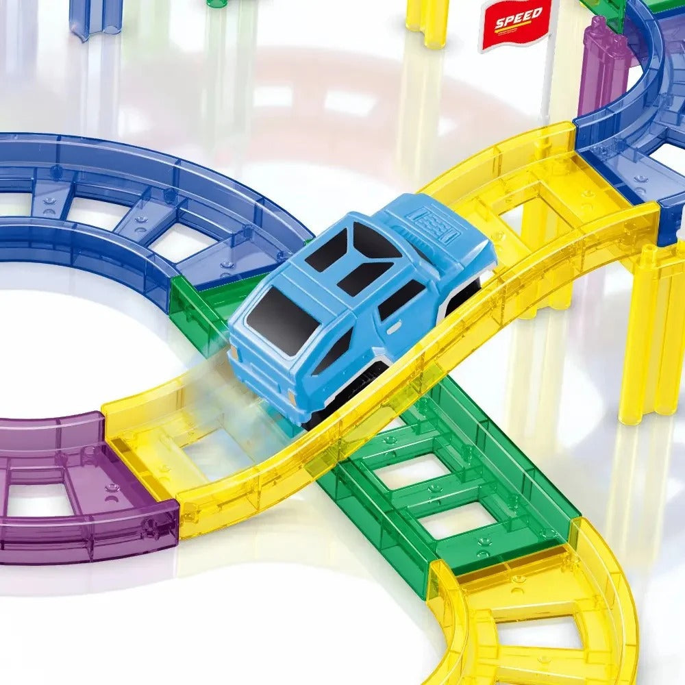 Magnetic Racing Track Set – 47 PCS