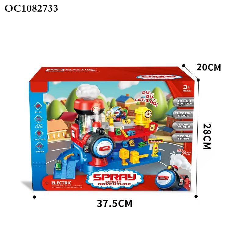 Electric Spray Train Adventure Track Set