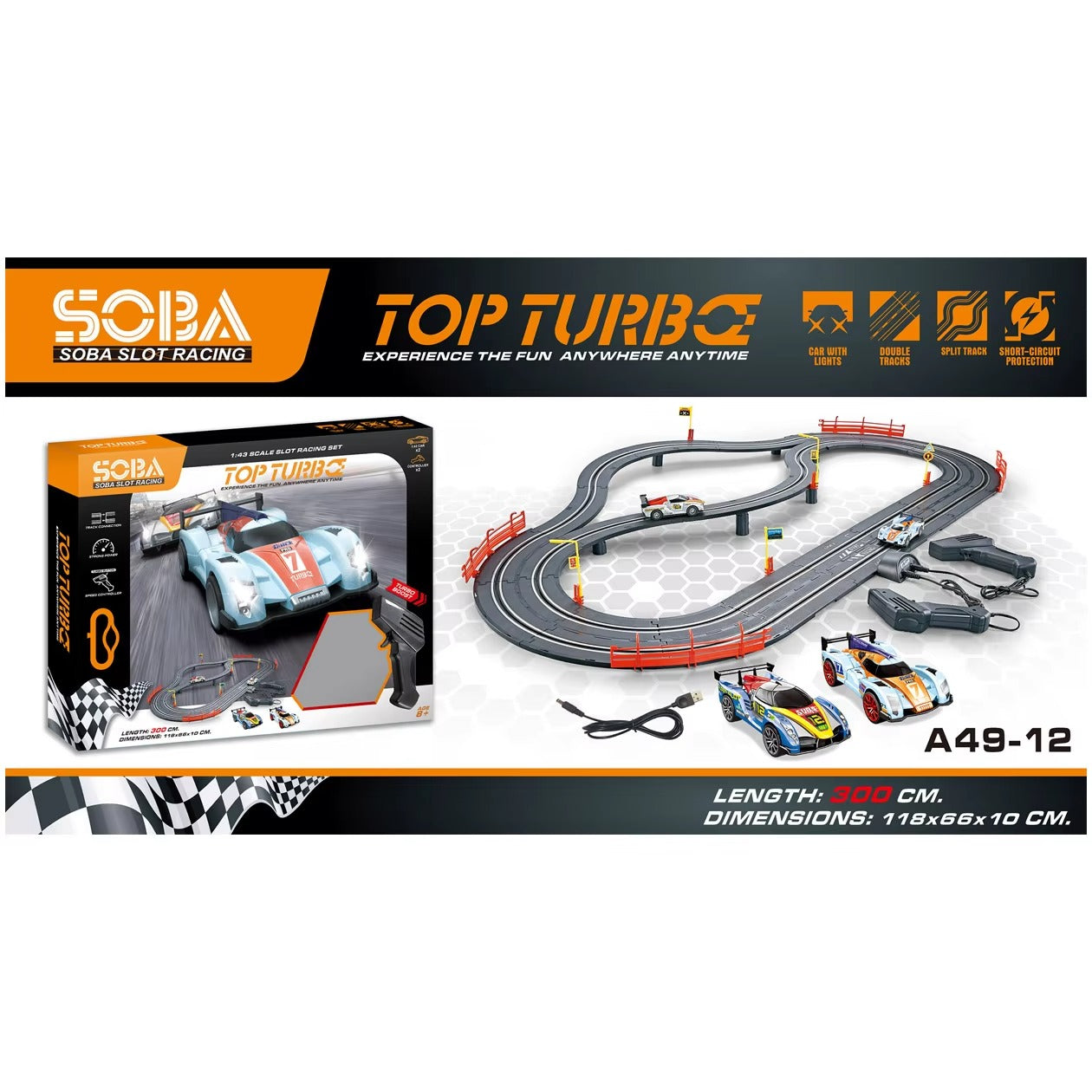 DIY Top Turbo Car Racing Track Set