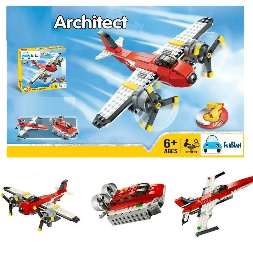 Architect 3-in-1 Building Blocks Set