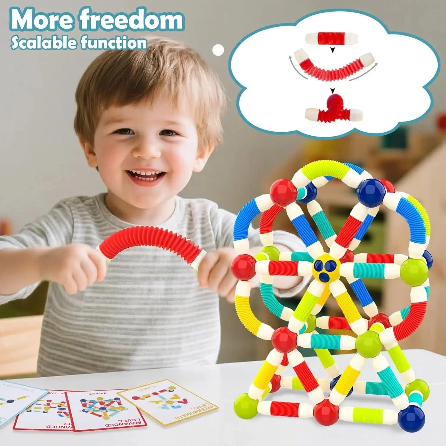 Pop Tube Magnetic Sticks Puzzle