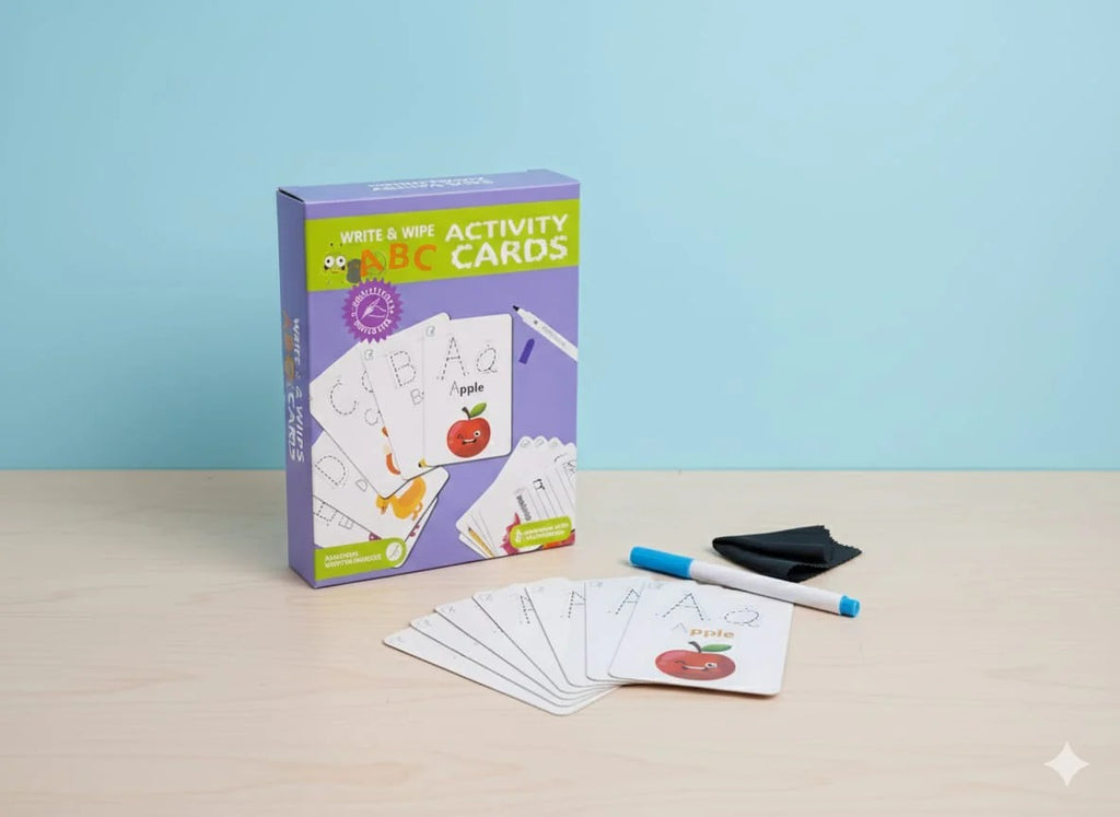 ABC, 123 & Word Write and Wipe Activities Cards