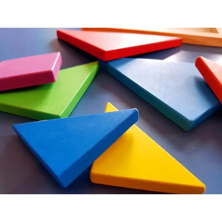 Wooden Tangram Intelligence Puzzle – 7 Piece