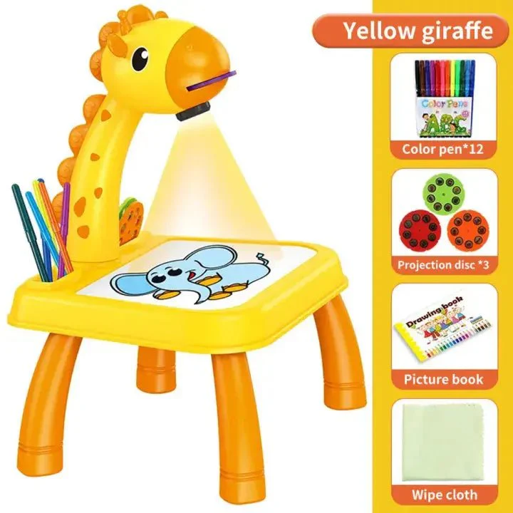 Giraffe Glow & Graffiti Study Table
