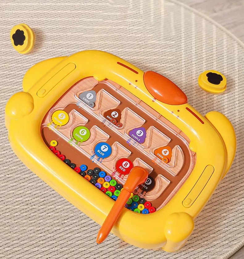Puppy Drawing Slate & Magnetic Number Color Maze Game