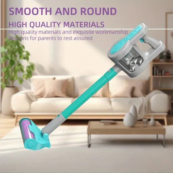 4-in-1 Blue Electronic Pretend Play Little Helper Vacuum