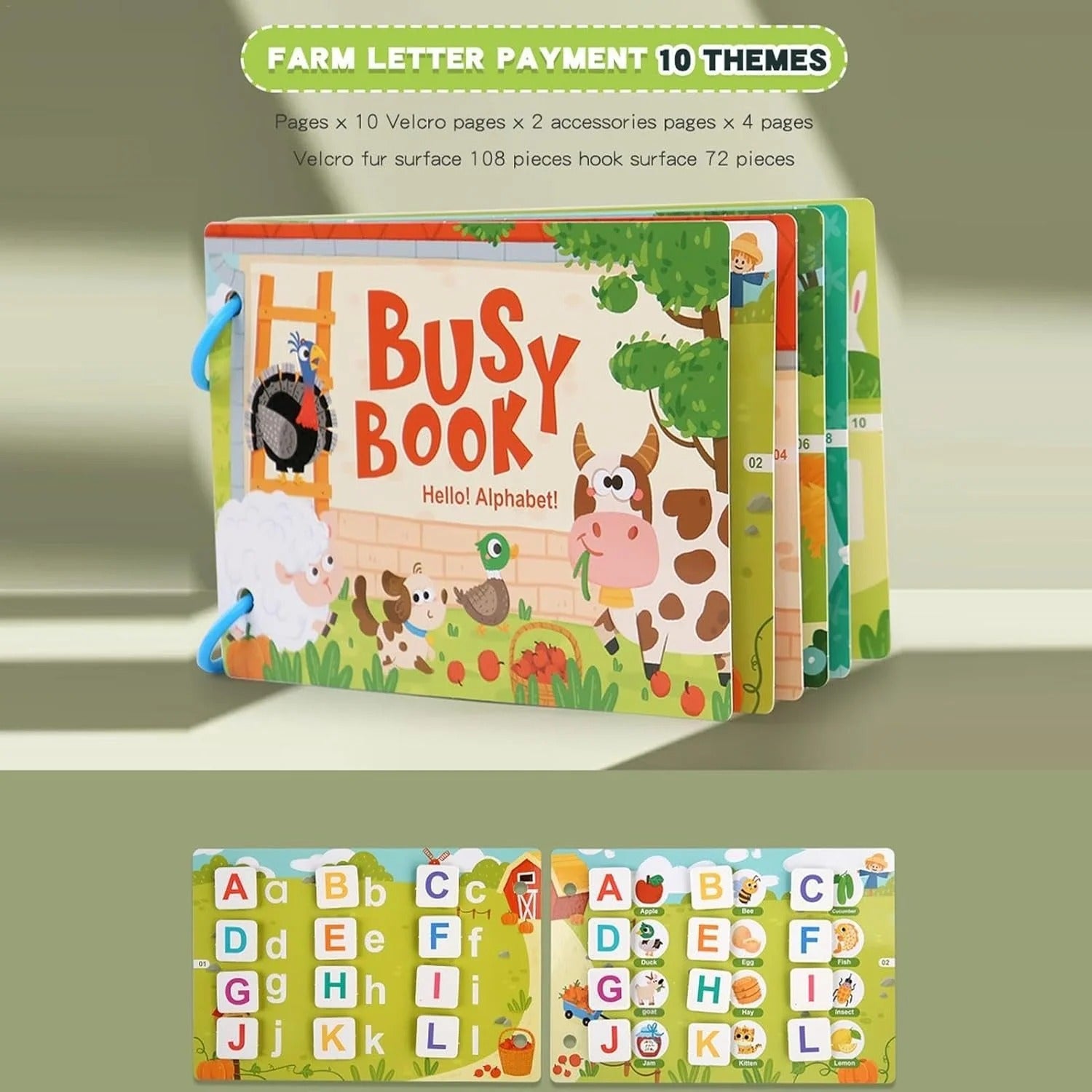 Activity Busy Book for Toddlers – Alphabet Learning Fun