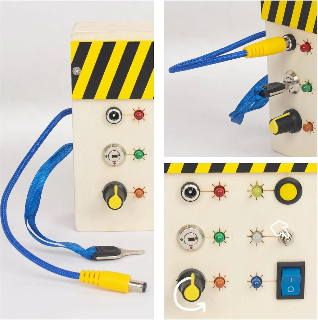 Wooden Busy Switch Board