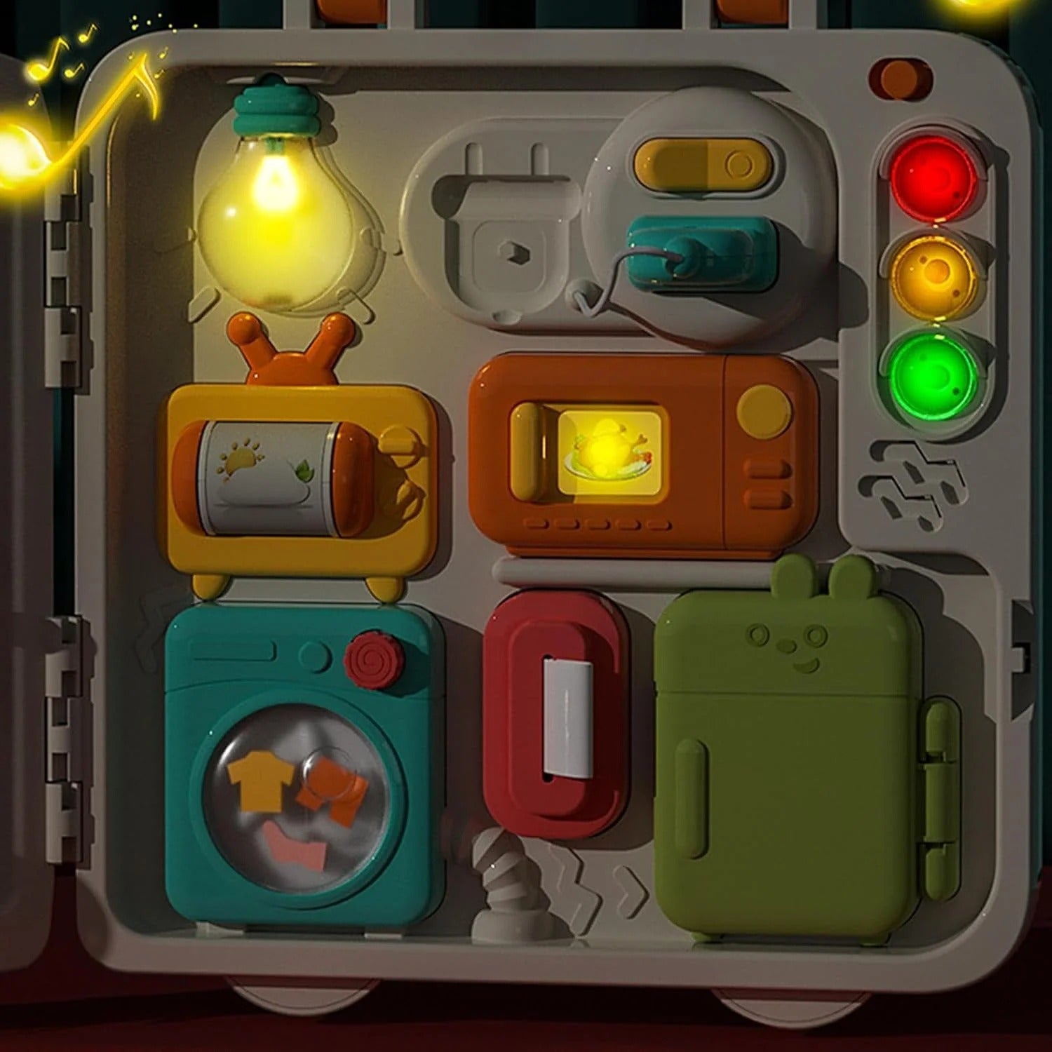 Multi-activity Sensory Light and Sound Busy Board