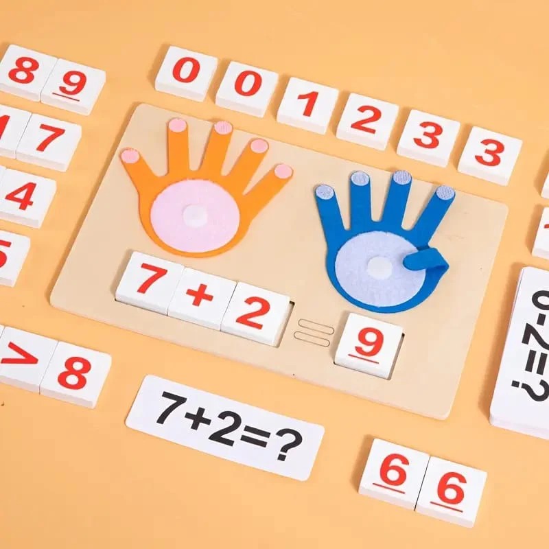 Finger Arithmetic Operation Wooden Math Kit