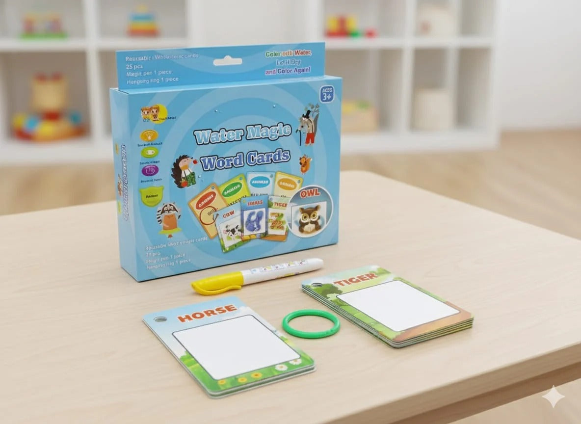 Water Doodle Learning Cards – 25 Reusable Cards