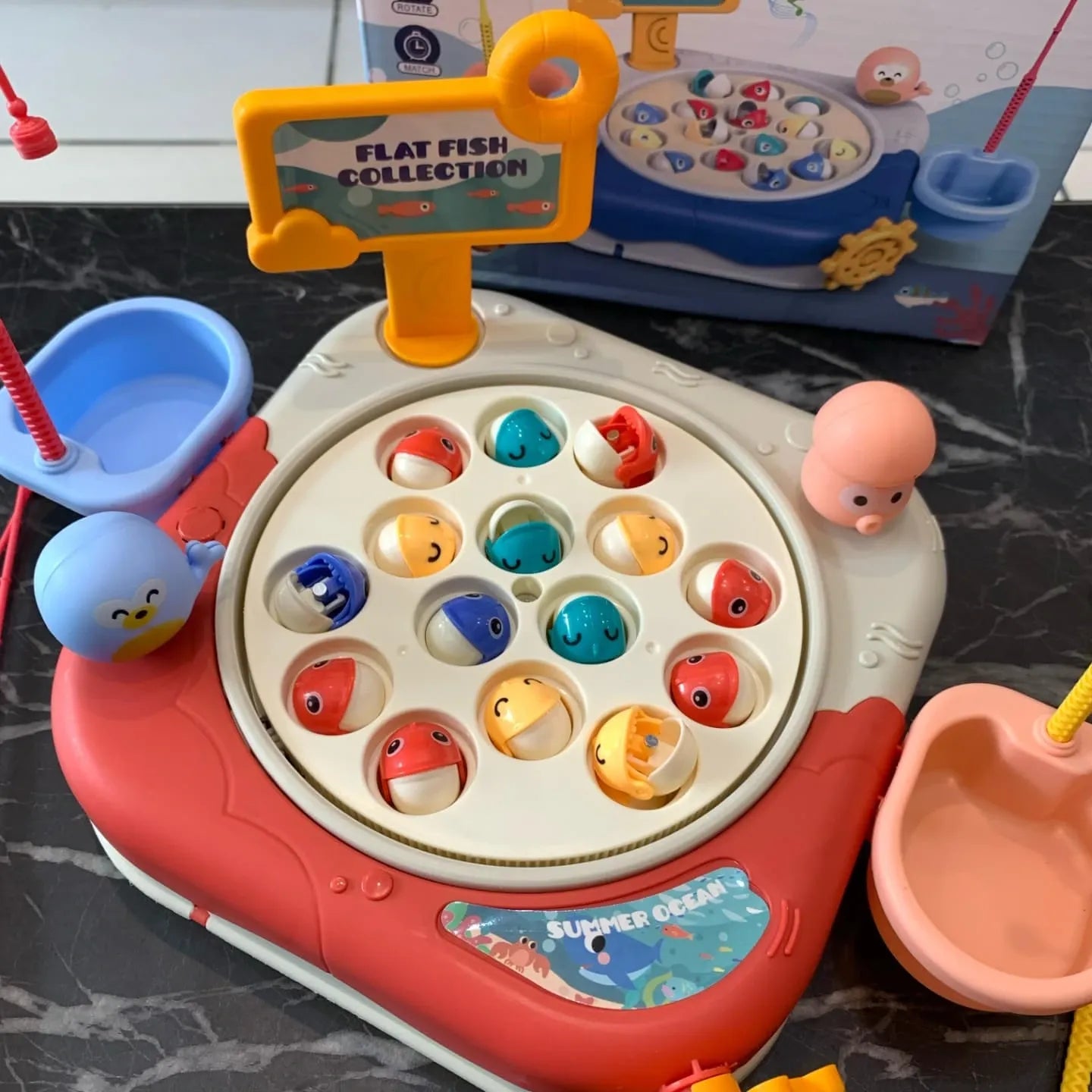 Exciting Rotating Fishing Pond Game
