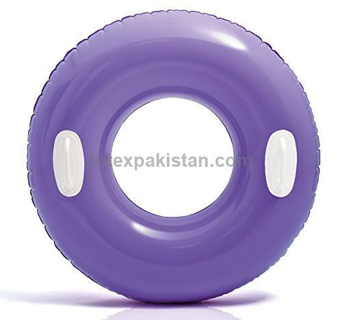 INTEX 30" Hi-Gloss Tube Swim Water Ring (Assorted Colors)