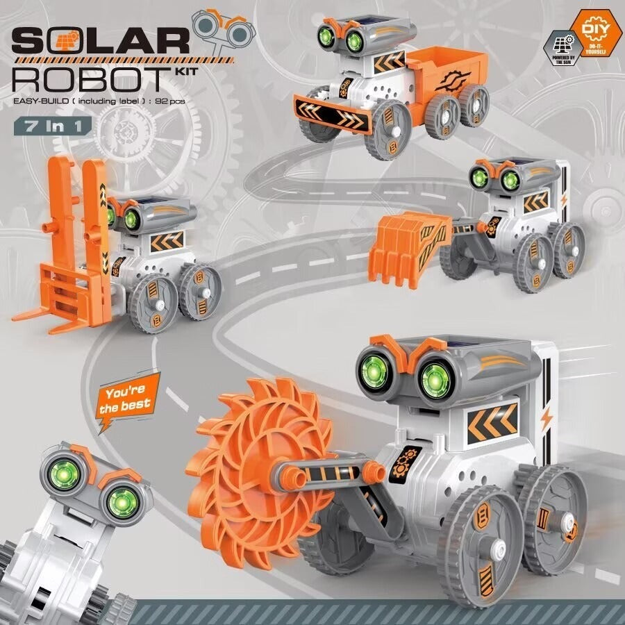 7-in-1 Solar Robot Science Experiment Kit