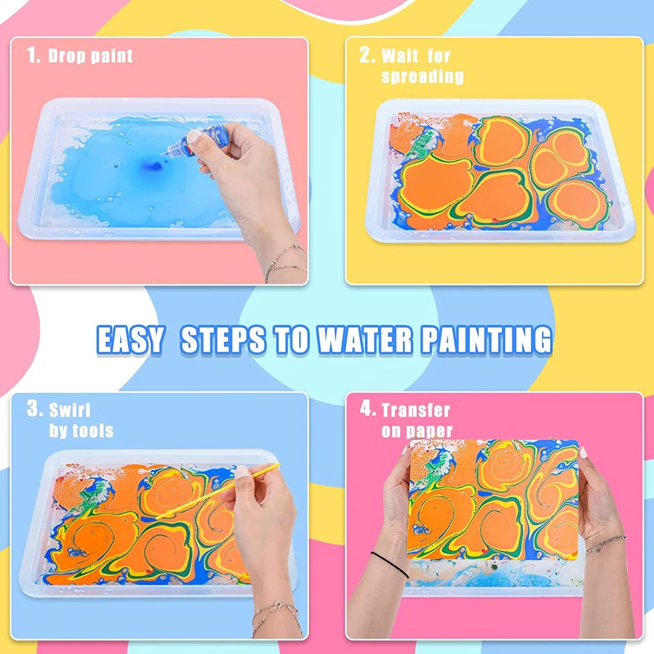 🎨 The Master of the Ebru Water Marble Painting