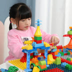 Dinosaur Building Block Table with Chair – 72 Pcs of Endless Fun!