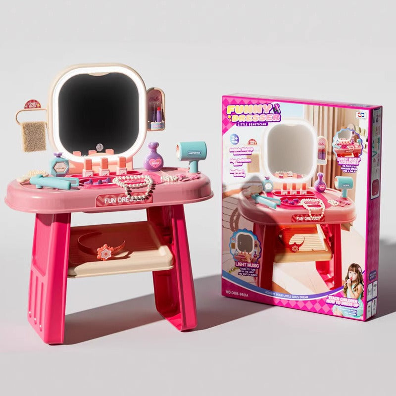 Kids Vanity Table Playset – Beauty Makeup Table