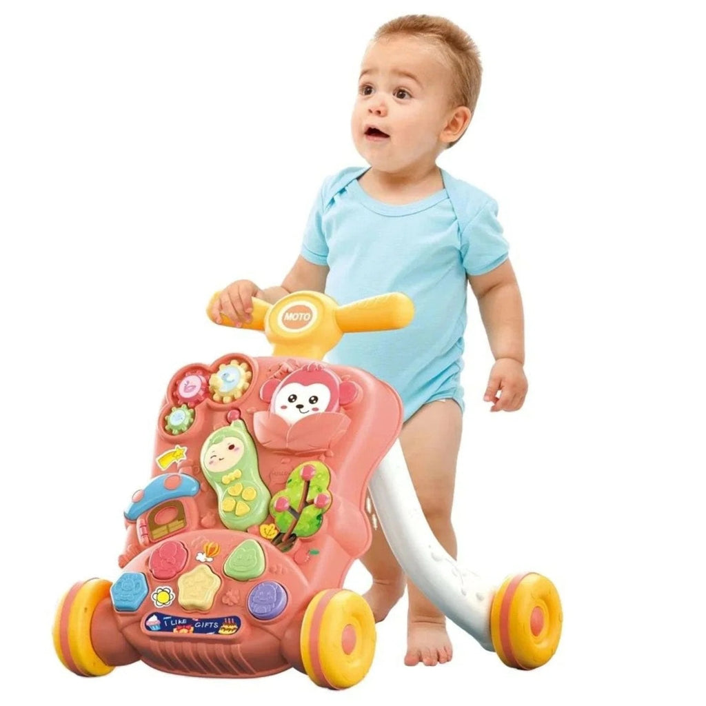 Multi-Activity Baby Walker with Interactive Learning Panel