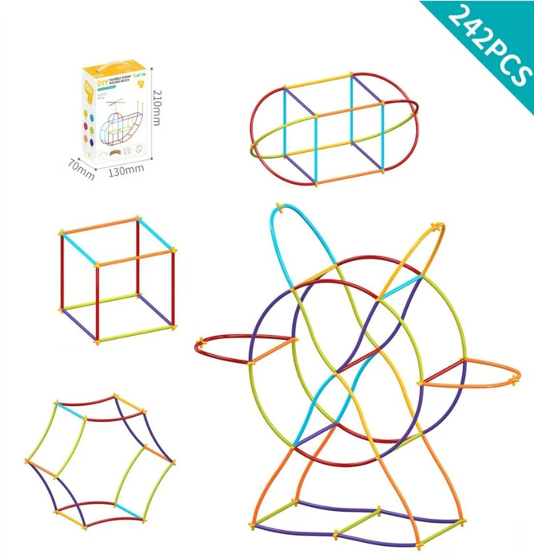 STEM Straw Building Construction Toy Set