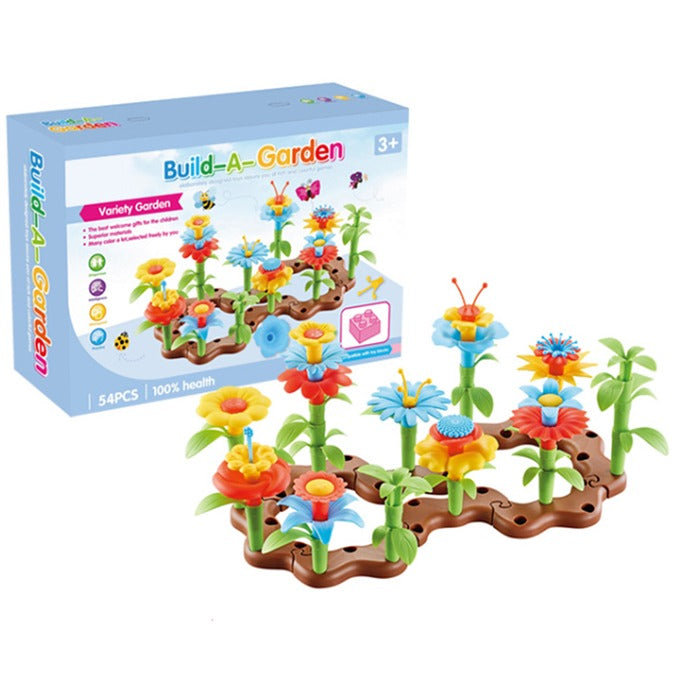 Flower Garden Building Set – 54-Piece