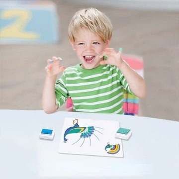 🎨 Finger Paints & Doodle Art Book Set – 24 Colors