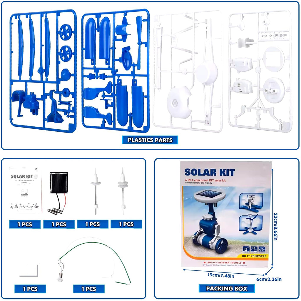 6 in 1 Solar Powered DIY Model Kit
