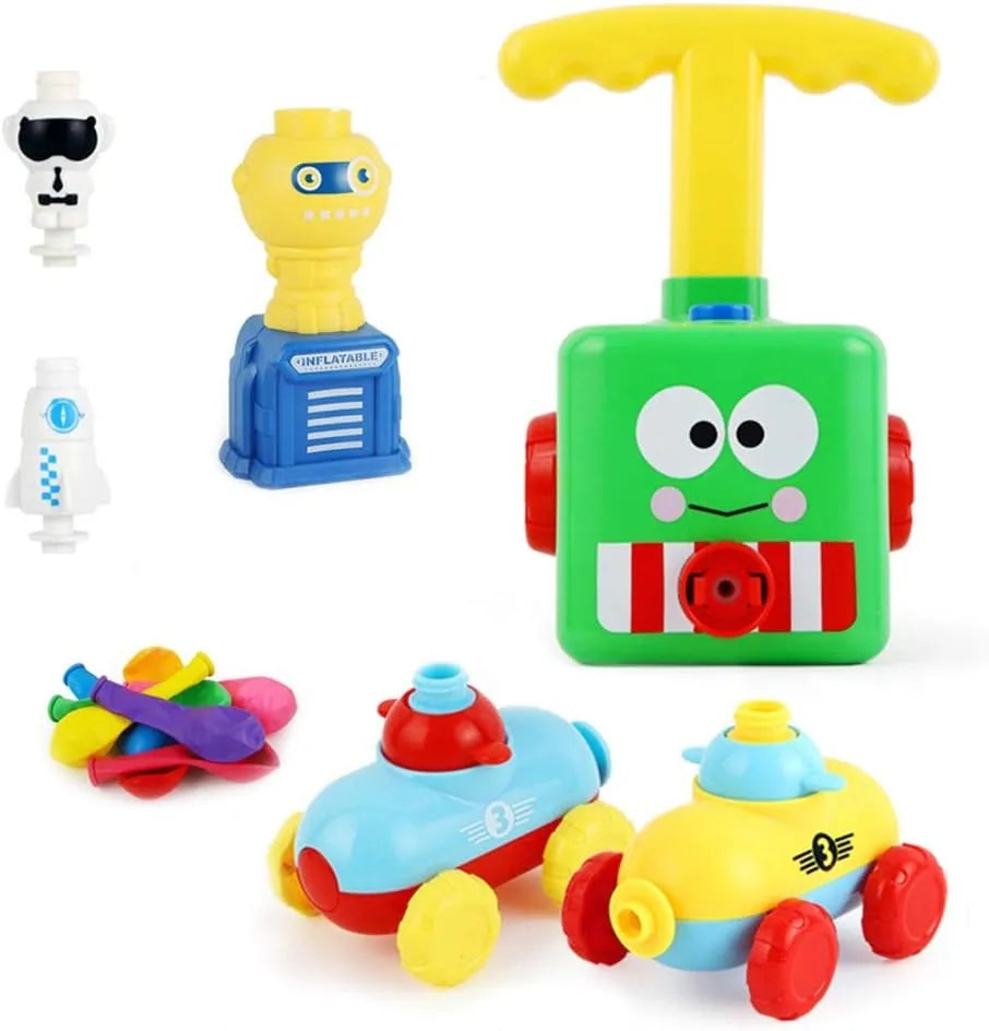 Air Pressure Balloon Powered Car Toy Set