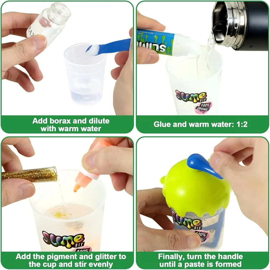 DIY Glowing Slime Factory Play Kit