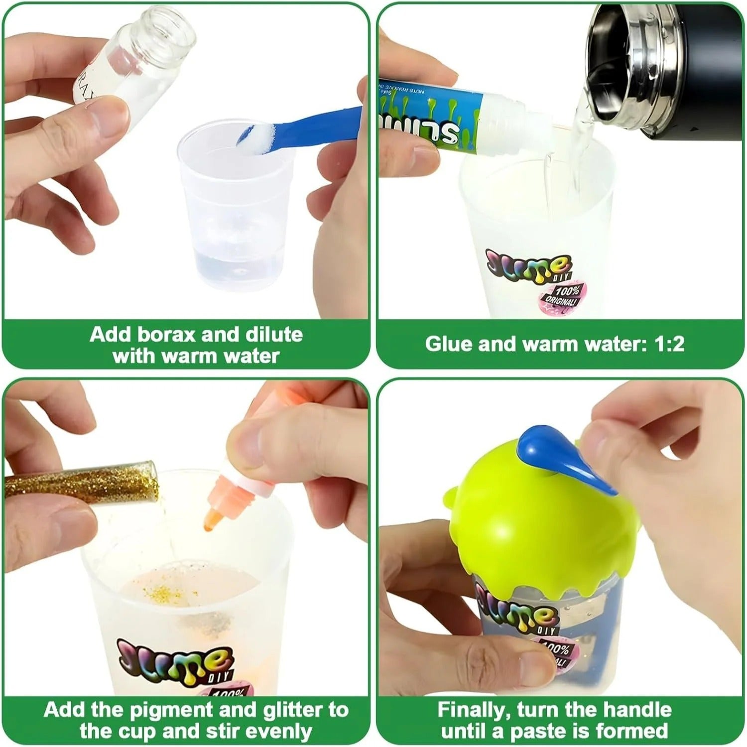 DIY Glowing Slime Factory Play Kit