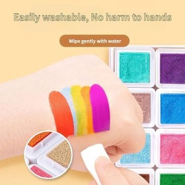 🎨 Finger Paints & Doodle Art Book Set – 24 Colors